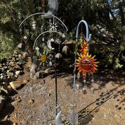 Rustic Sun and Moon Wind Chimes