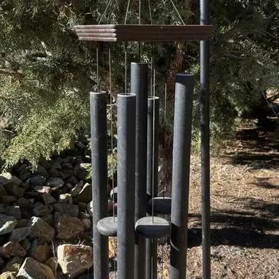 Large Black Steel Wind Chime