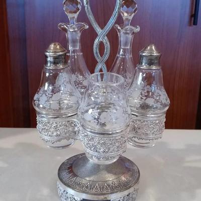 Vintage Silver Plated Condiment Holder
