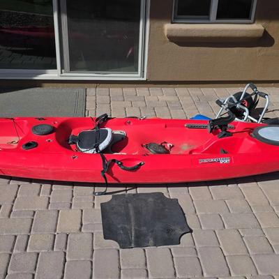 Perception Sport Pescadore 12 Fishing Kayak with Accessories 