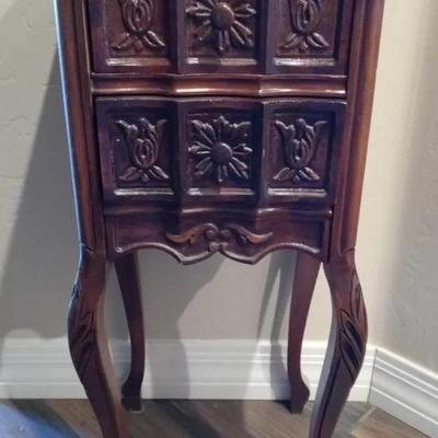 Small Vintage Wood Side Table