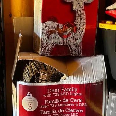 Large Lighted Reindeer for Lawn