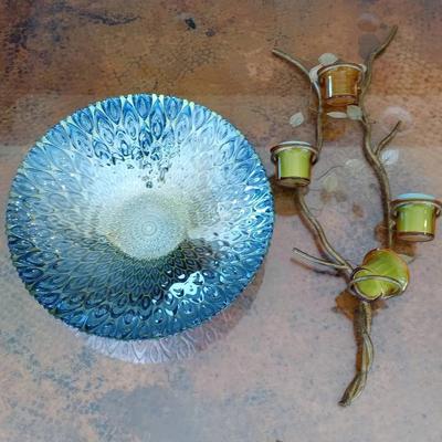 Decorative Bowl & Wall Sconce