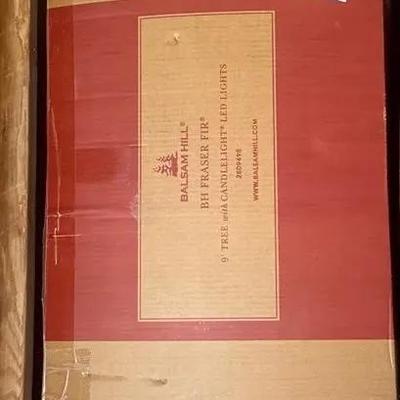 9ft Balsam Hill Christmas Tree with Candlelight LEDs