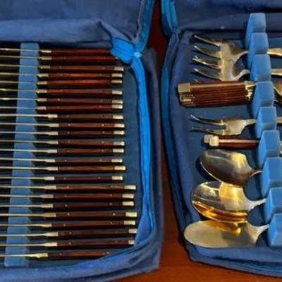 Vintage Complete Flatware Set For 8