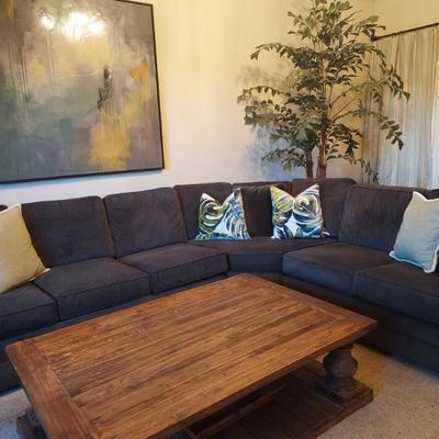 Sale Photo Thumbnail #26: sectional with coffee table
