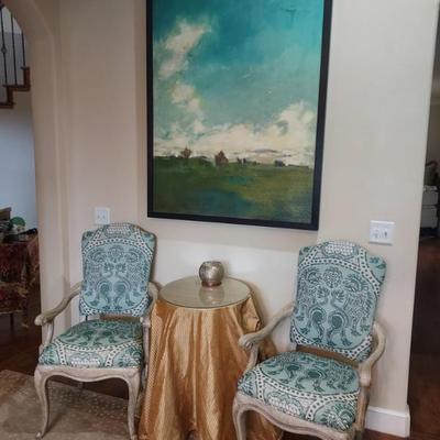 Sale Photo Thumbnail #41: occasional chairs and art