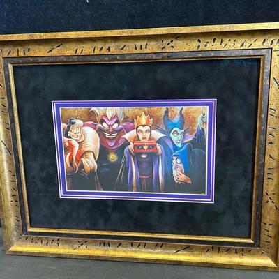 Disney’s ‘Sinister Villains’ By Darren Wilson Framed Print 
