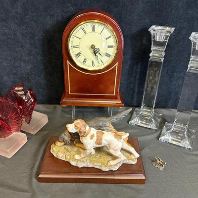 Homco ‘The Hunters’ Porcelain Dog Figurine (1) + Home Decor (6)