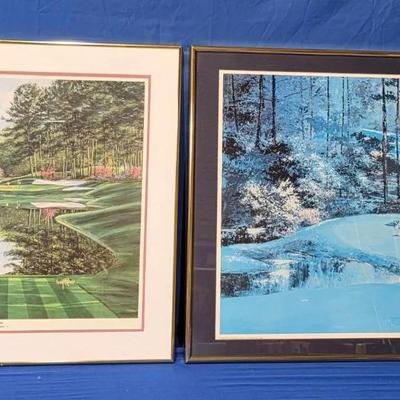 'Golf Theme' Framed Art Prints (2)