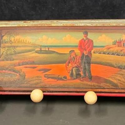 Golf Theme Coat Rack & Shelf 