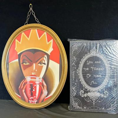 Disney’s ‘Spellbound’ Evil Queen (1) + Signed ‘The Fairest’  By Oliver Gal Canvas Print (1)