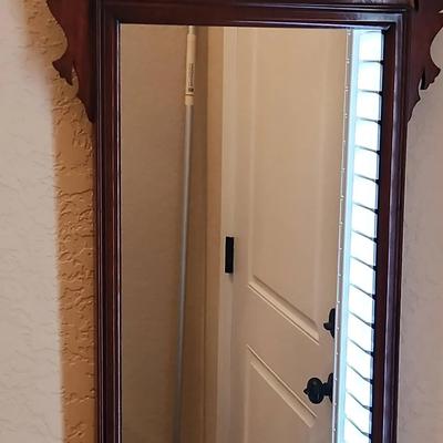 Wooden Wall Mounted Mirror