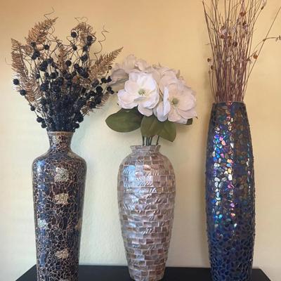 Faux & Dried Flowers in Containers #3