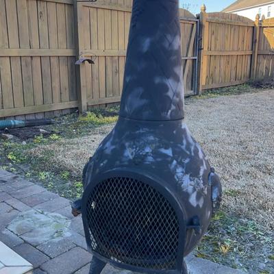 Large Black Chiminea
