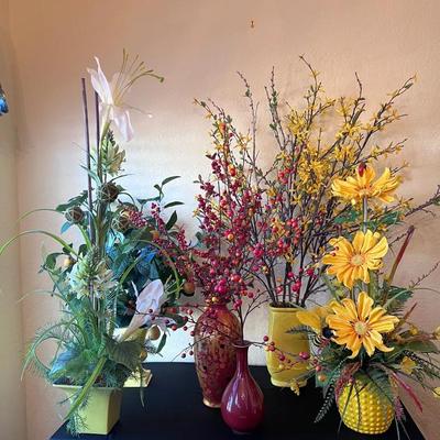 Faux & Dried Flowers in Containers #5