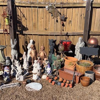 Large Lot of Yard Decorations