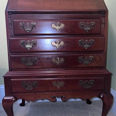 Maddox Tables Cherry Secretary Desk with Keys