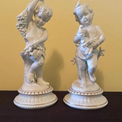 Porcelain Cherub Figurines 