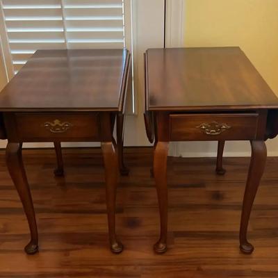 Vintage Statton Trutype Americana Drop-leaf Tables (2)