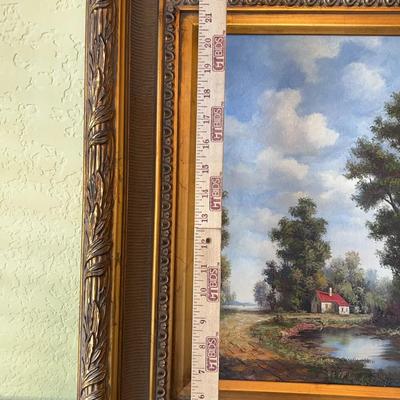 Framed Painting of Secluded House