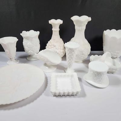 Milk Glass Lot 