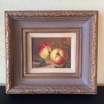 Framed Painting of Fruit on A Branch