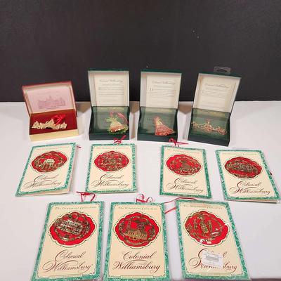 Colonial Williamsburg, Ornament Collection, 24KT. Gold FInish 