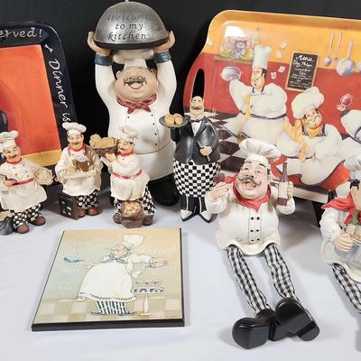 Mystery Lot Of Several Chef Themed Collectibles 
