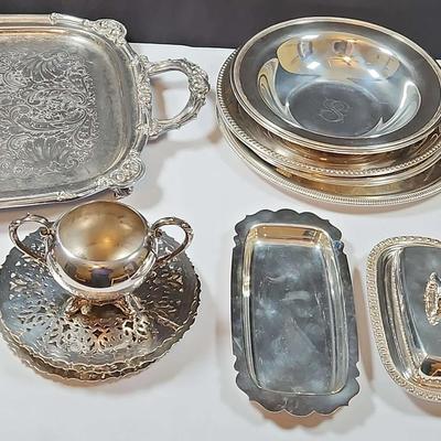 Mystery Lot Of Silver Plated Decor Items 3