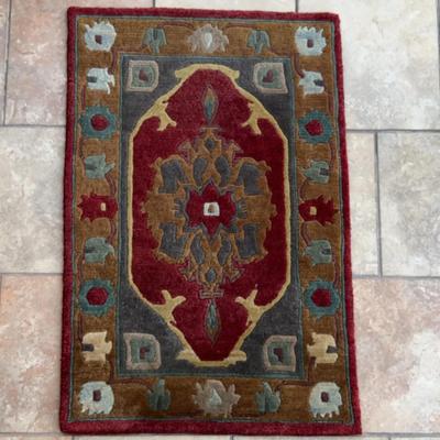Small Rug with Colorful Shapes