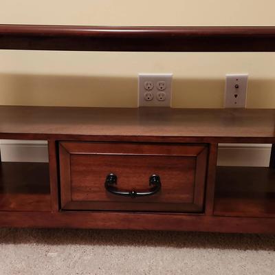Small Wooden Media Entertainment Center 