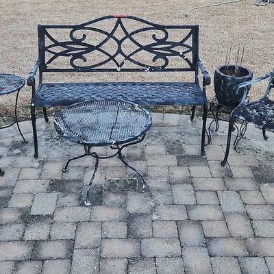 Black Metal Patio Set 2