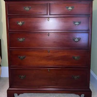 6-Drawer Dresser with Keys - Authentic Reproduction by Craftique Mebane