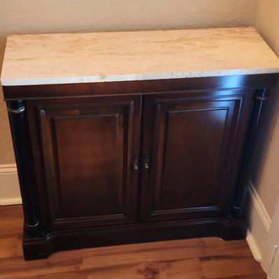 Dark Wooden Side Cabinet 