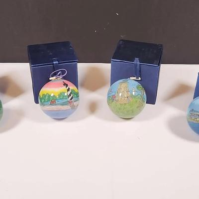 Lighthouse And Beach Ornament Lot 