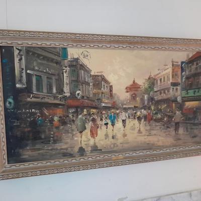 Sale Photo Thumbnail #57: Vintage oil painting $125