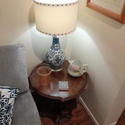 Sale Photo Thumbnail #70: Ceramic and lucite lamp $75