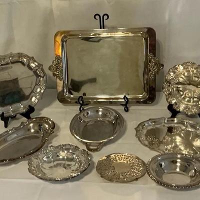 Assorted Silver Plated Silver Pieces