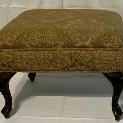 Elegant Ottoman Footstool With Cabriole Legs