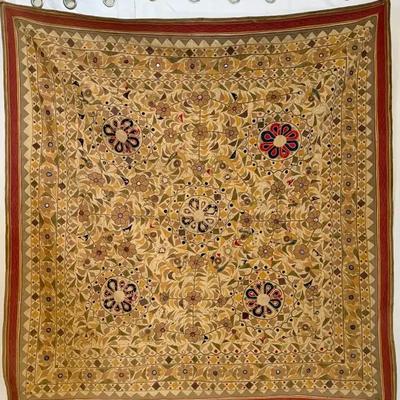 Hand Embroidered Indian Tapestry