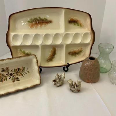 Vintage Ceramic Serving Pieces And Some Decor Lot