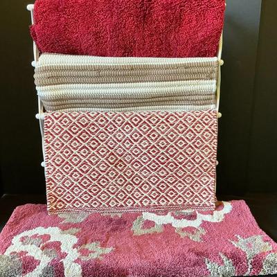 Four Piece Throw Rugs