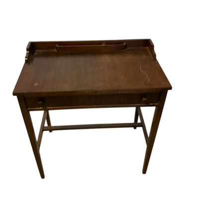 Vintage Writing Desk With Drawer