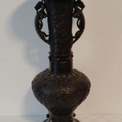 Tall Bronze Vase