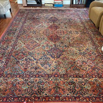 Karastan Multicolor Panel Kirman Area Rug 8.8x12’