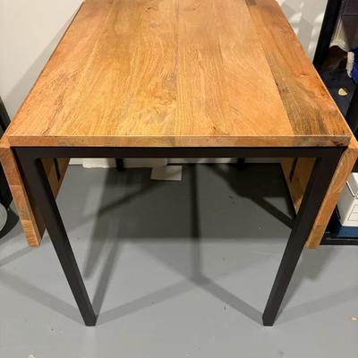Williams Sonoma Box Frame Drop Leaf Table