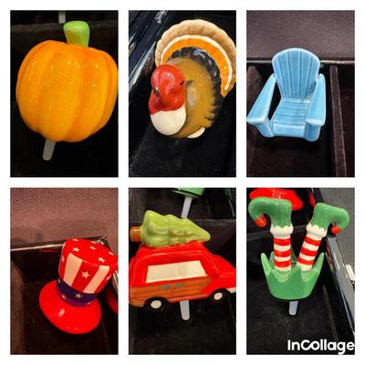 Nora Fleming Decorative Minis (6) & Keepsake Box