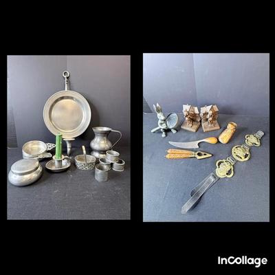 Collection Of Pewter, Bronze And Other Interesting Items 
