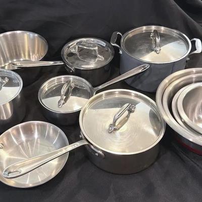 All-clad Cookware And Mixing Bowls